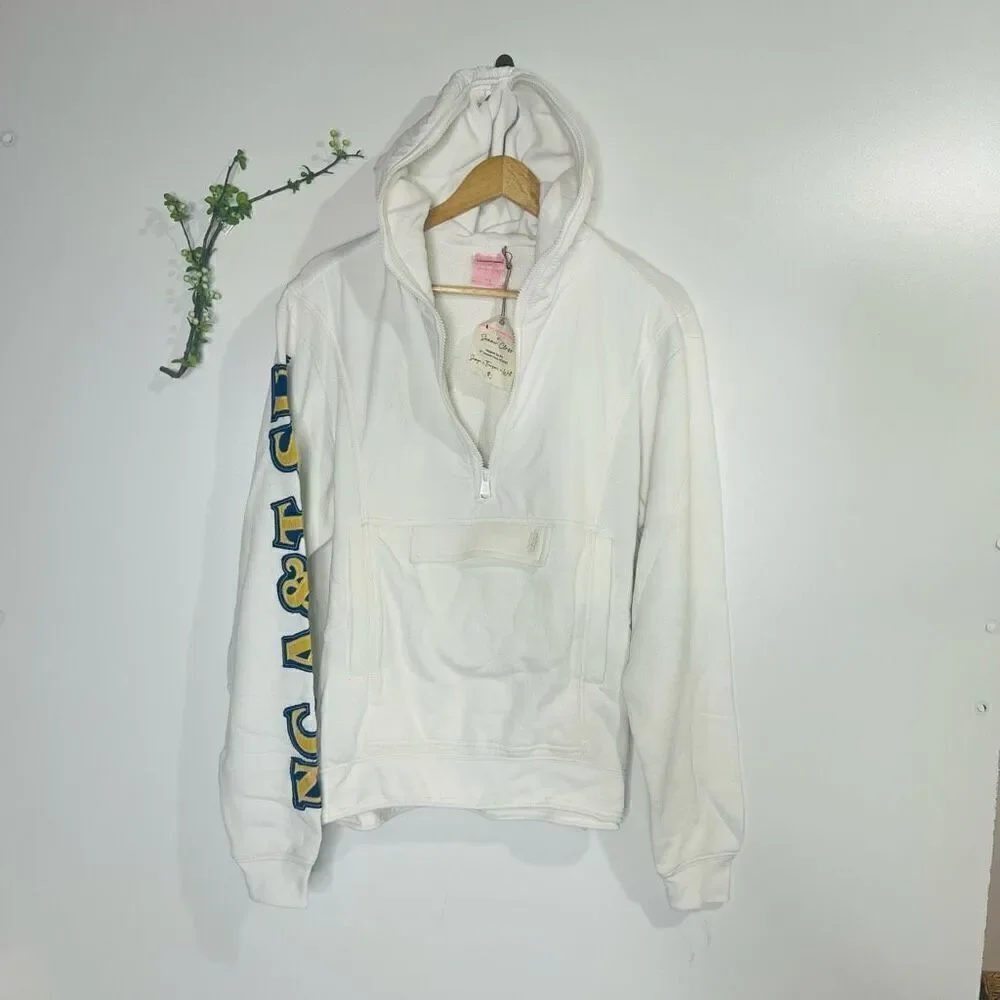 FP Movement Free People Summer Class 2022 NWT White Pullover Hooded Jacket White